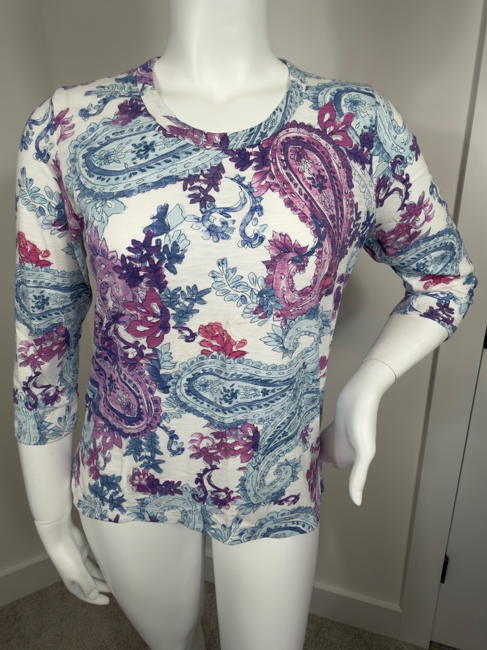 Chico’s Paisley Floral Print Top – New With Tags